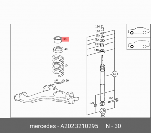 MERCEDES BENZ W210 E-KLASSE (1995-2000) A 202 321 02 95 MERCEDES BENZ