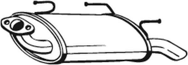 Глушитель NISSAN Almera (N16E) задняя часть BOSAL 145611 BOSAL