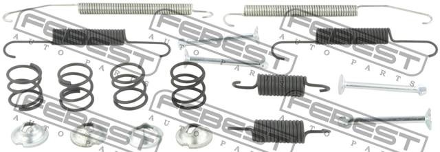 К-кт монтажный барабанных колодок SUBARU IMPREZA 2000-2007 0804-S10XR-KIT 0804-S10XR-KIT FEBEST