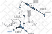 сайлентблок пер. рычага!\ Volvo 400 all 86-96 7700945SX STELLOX