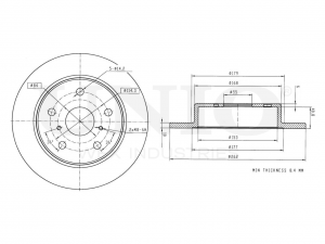 Диск тормозной задний BRD-20244 UNIO