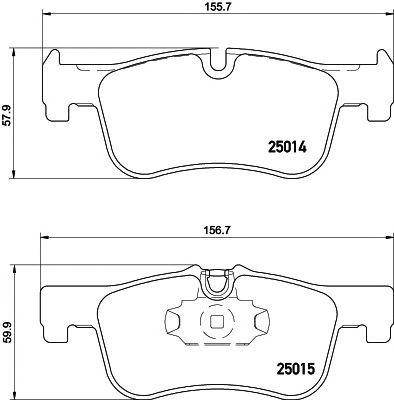 Колодки тормозные BMW 1 (F20,F21) передние (4шт.) TEXTAR 2501401 TEXTAR