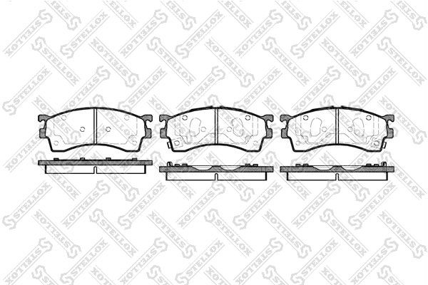 Колодки тормозные дисковые передние с антискрип. пластинами 426-012B-SX STELLOX