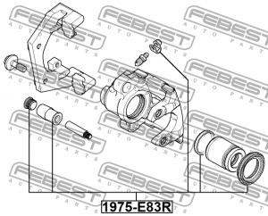 Ремкомплект суппорта тормозного заднего (на одну сторону) 1975-E83R FEBEST