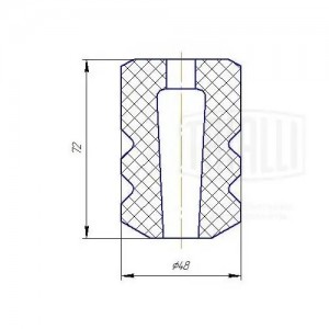 Отбойник стойки для а/м ВАЗ 1118 задней (1 шт.) "TRIALLI" BC 0184 TRIALLI