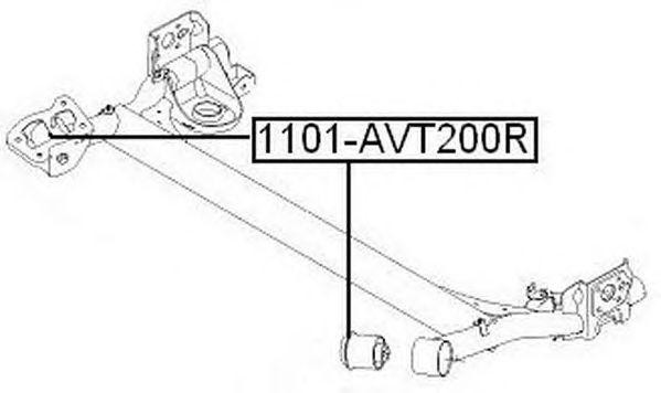 САЙЛЕНТБЛОК CHEVROLET 1101AVT200R 1101-AVT200R ASVA