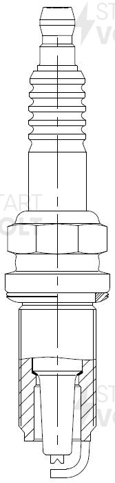 Свеча зажигания для а.м Toyota Land Cruiser Prado J120 02- 4.0i VSP1905 VSP 1905 START VOLT