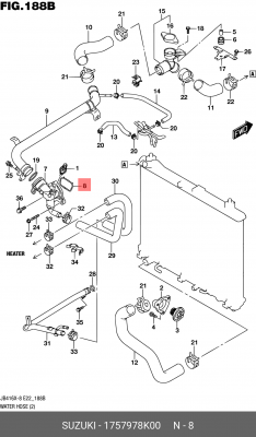 Прокладка 17579-78K00 17579-78K00 SUZUKI