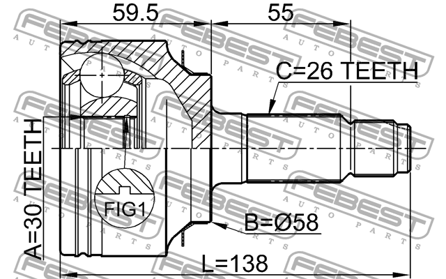 ШРУС 0310-FD 0310-FD FEBEST