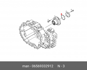 Кольцо уплотнительное 82*4 06569332912 MAN