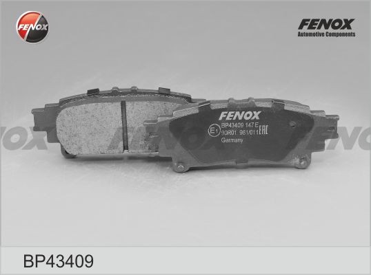 BP43409 колодки тормозные дисковые задние!\ Lexus RX!\ 3.5, 09> BP43409 FENOX