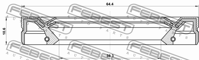 Сальник привода DODGE Journey (09-) FEBEST 95IEW-40641113C FEBEST