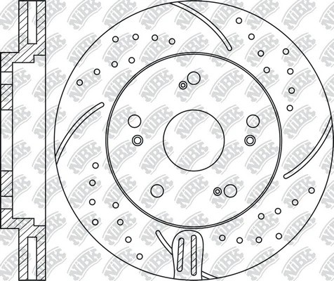 Диск тормозной Performance HONDA CR-V 2007 RN1243DSET RN1243DSET NIBK