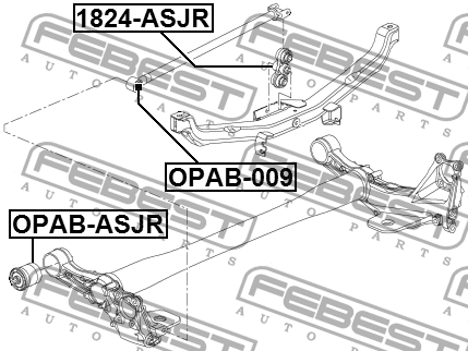 OPEL ASTRA J (2010>) 1824-ASJR FEBEST