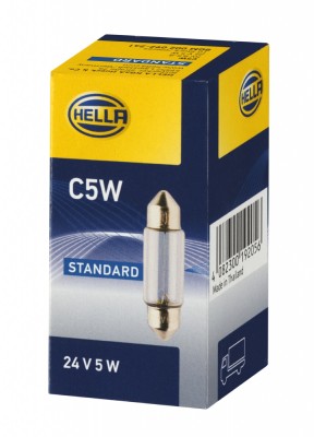 Лампа подсветки C5W 24V 5W "Hella" (SV8,58)  10шт 8GM002092-241 HELLA