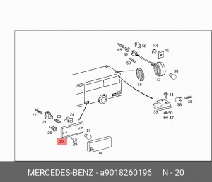 Подкладка A9018260196 MERCEDES BENZ