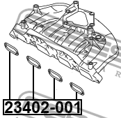 Прокладка впускного коллектора SKODA OCTAVIA 1Z 2004-2013 23402-001 23402-001 FEBEST