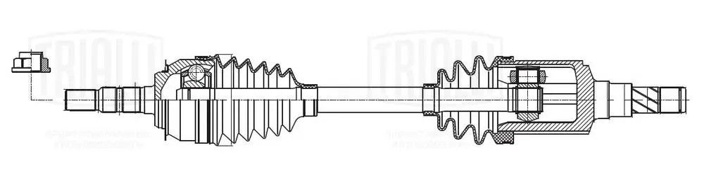 Привод передн. L AR 0525 TRIALLI
