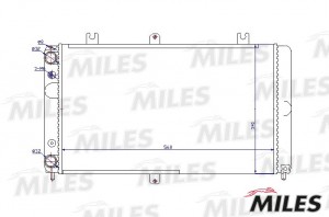 Радиатор (механическая сборка) LADA PRIORA 07- ACRM483 ACRM483 MILES