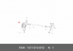 Насос масляный FAW 4180,4250,3310 OE 1011010-81D FAW