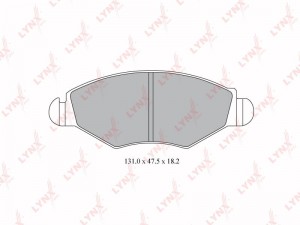 Колодки тормозные передние подходит для PEUGEOT 206 1.1-1.9D 98 / 306 1.4-1.6 94 BD-6106 LYNXAUTO