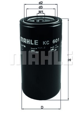 Фильтр топливный KC601 KC601 MAHLE KNECHT