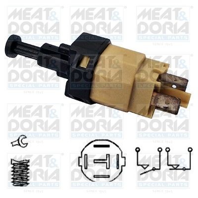 Выключатель DAEWOO Matiz (98-) стоп-сигнала MEAT&DORIA 35010 MEAT DORIA