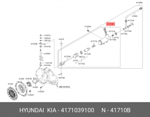 Цилиндр сцепления 4171039100 HYUNDAI KIA