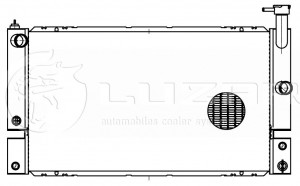 радиатор системы охлаждения!\ Toyota Prius 1.5i 16V 03-06 LRC1957 LUZAR