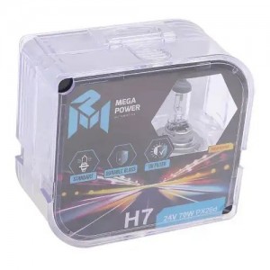 Лампа 24V H7 70W PX26d бокс (2шт.) Standart MEGAPOWER 37033036 MEGA POWER