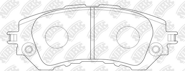 Колодки тормозные TOYOTA Yaris (06-) передние (4шт.) NIBK PN21004 NIBK