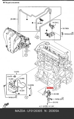 FORD MONDEO III (2000-2007) LF0120305 MAZDA