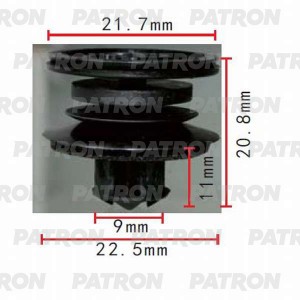 Клипса пластмассовая Audi, Seat, Skoda, Volkswagen применяемость  внутренняя отд P370456 PATRON