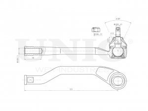 Наконечник рулевой правый SSP-10125 UNIO