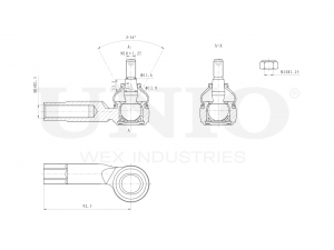 Наконечник рулевой правый SSP-10043 UNIO