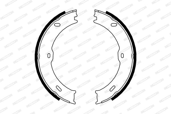 FSB4001 колодки барабанные ручника ! \ MB Sprinter (906) 3-t/3,5-t/5-t 06> FSB4001 FERODO