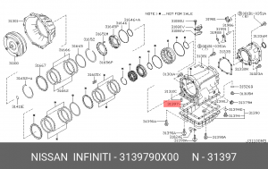 прокладка поддона АКПП!\ Nissan Pathfinder/Patrol 04> 31397-90X00 NISSAN