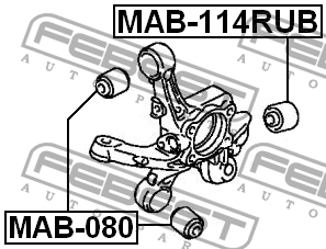 Сайлентблок MAB-114RUB MAB-114RUB FEBEST
