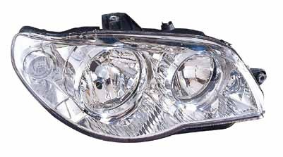 Фара левая хром под корректор FIAT ALBEA 2005- / 661-1151L-LDEM1 6611151LLDEM1 DEPO