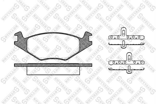 171 20=FDB385 !колодки дисковые п.\VW Golf II 1.1/1.3/1.6D <91,Seat Ibiza 1.05-1 182-020-SX STELLOX