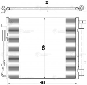Радиатор кондиц. для а.м Hyundai Tucson 20- ,Kia Sportage 21- 2.0D LRAC 0864 LRAC 0864 LUZAR