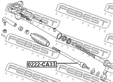 Тяга рулевая 0222-CA33 FEBEST