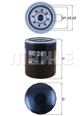 LAND ROVER DISCOVERY / RANGE ROVER II OC261 MAHLE KNECHT