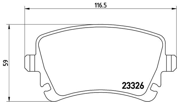 P85064 897 02 !колодки дисковые з.\ VW Phaeton 6.0/5.0TDi, Audi A6 4.2 02> P85064 BREMBO