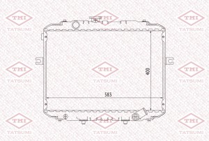 радиатор охлаждения!\ Hyundai H-100/Porter 96> TGA1087 TATSUMI