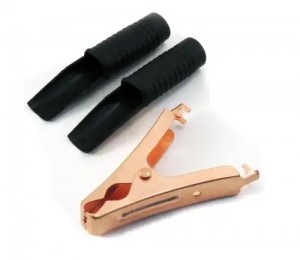 зажим ''крокодил'' 90 мм (черный)!\ 5147 VYMPEL