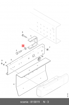 Шайба 815819 SCANIA