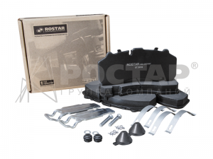 Колодки тормозные MERCEDES DAF SCANIA IVECO SAF МАЗ-203 передние/задние (4шт.) R 180.000167 ROSTAR