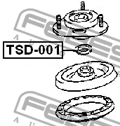 Шайба подшипника опоры амортизатора TSD-001 TSD-001 FEBEST