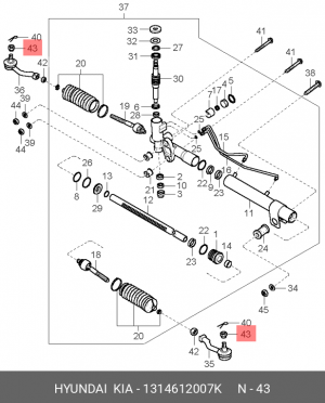 ГАЙКА M12 1314612007K HYUNDAI